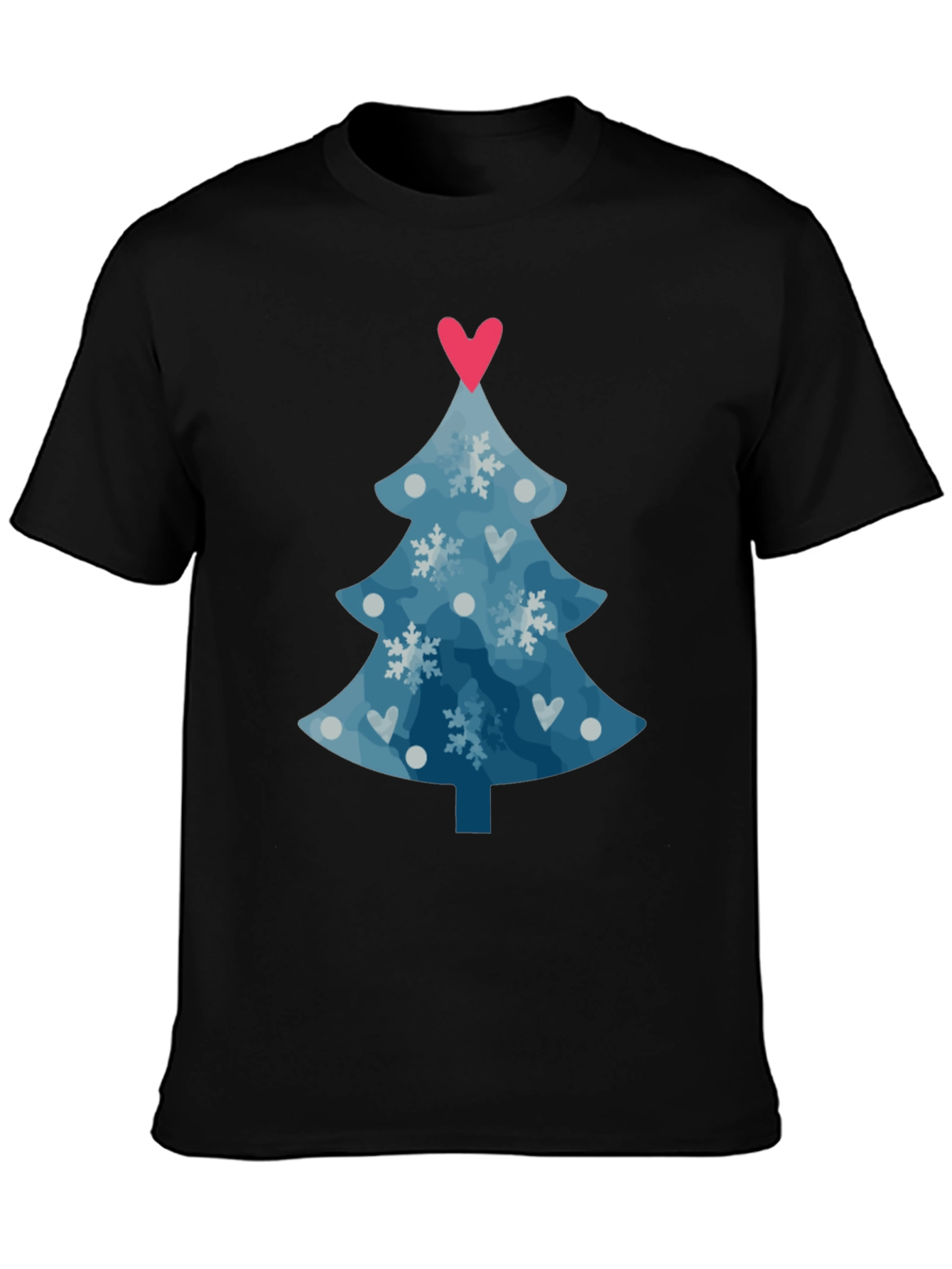 Festive Christmas Tree Heart Tee