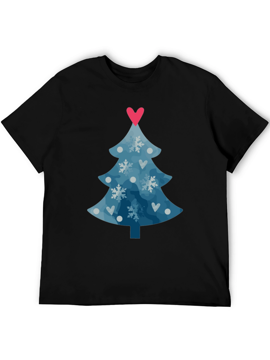 Festive Christmas Tree Heart Tee