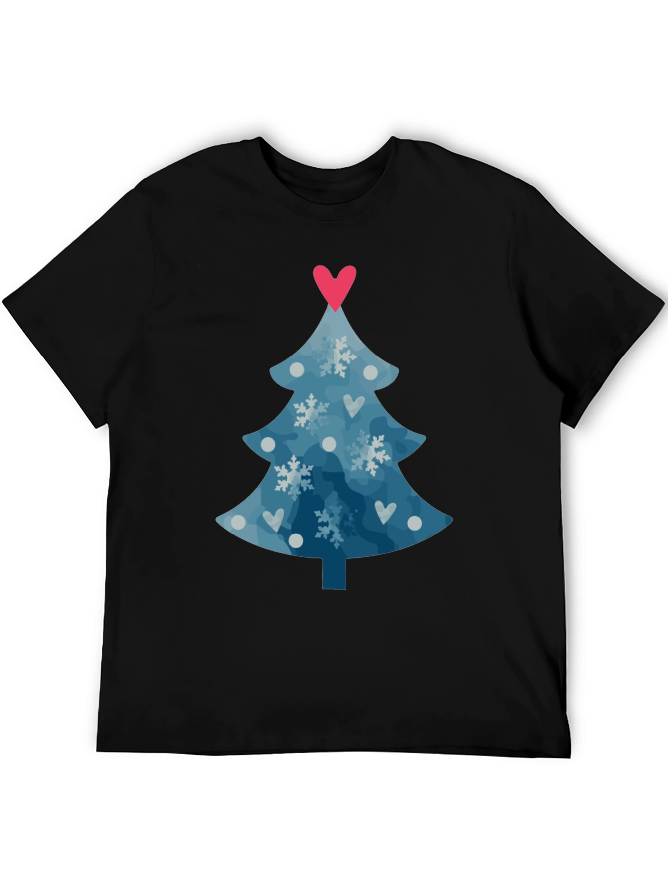 Festive Christmas Tree Heart Tee
