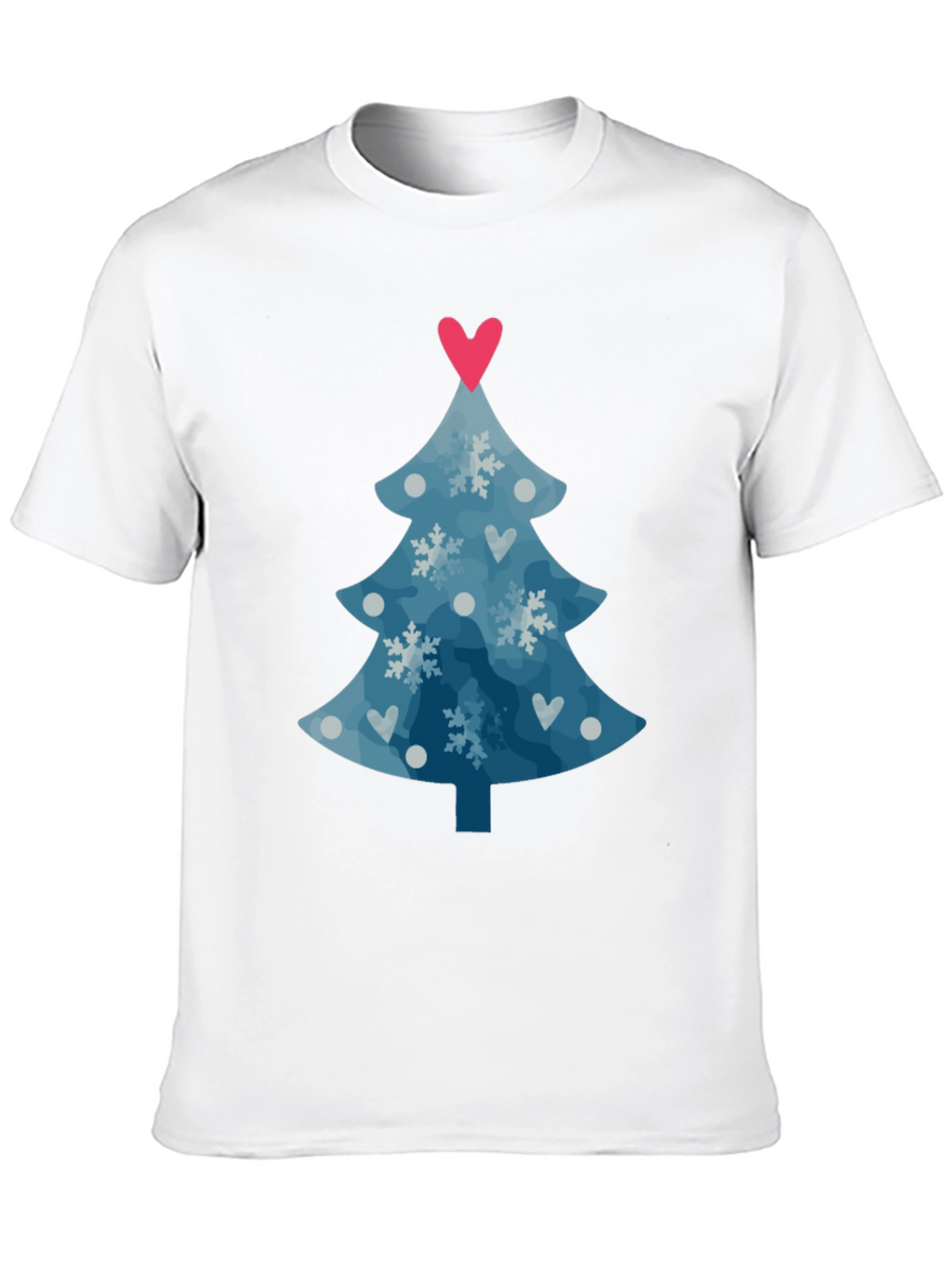 Festive Christmas Tree Heart Tee