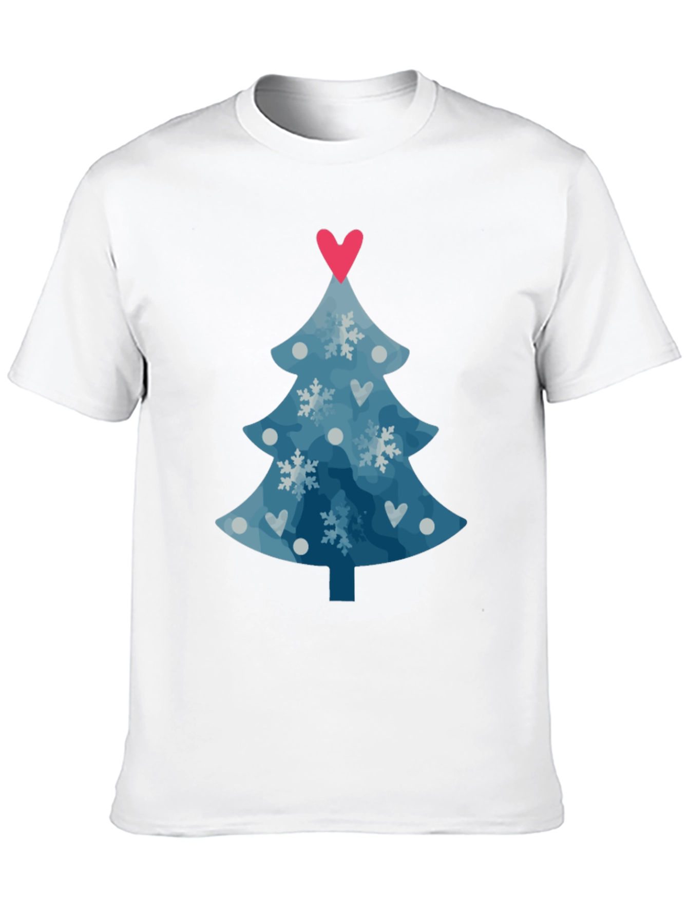 Festive Christmas Tree Heart Tee