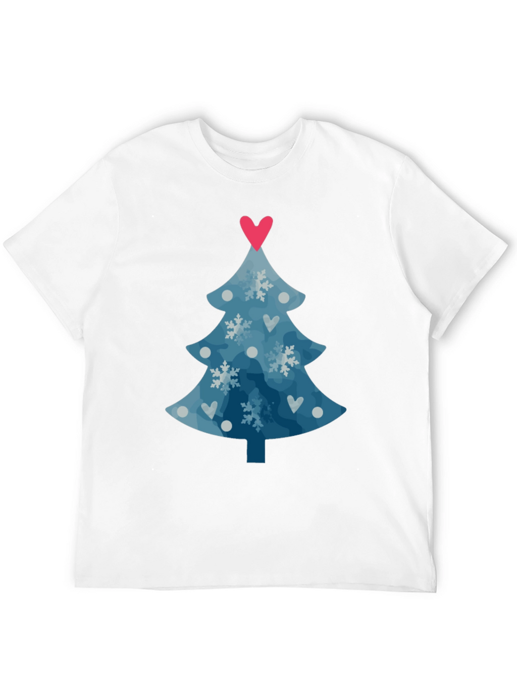 Festive Christmas Tree Heart Tee