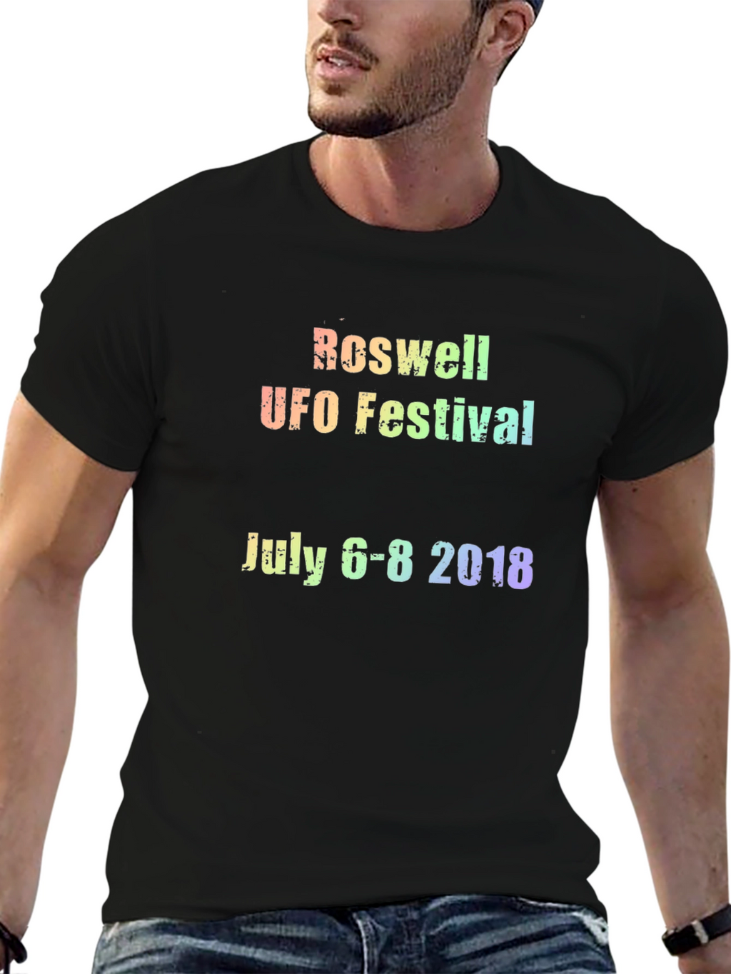 Roswell UFO Festival 2018 Black T-Shirt