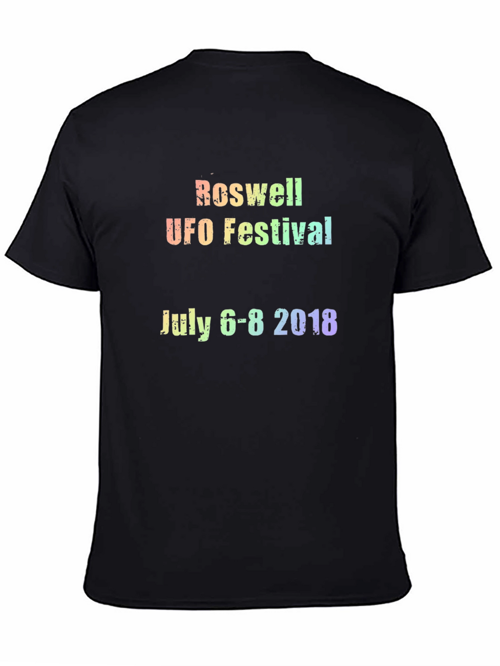 Roswell UFO Festival 2018 Black T-Shirt