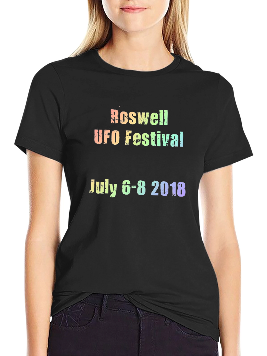 Roswell UFO Festival 2018 Black T-Shirt