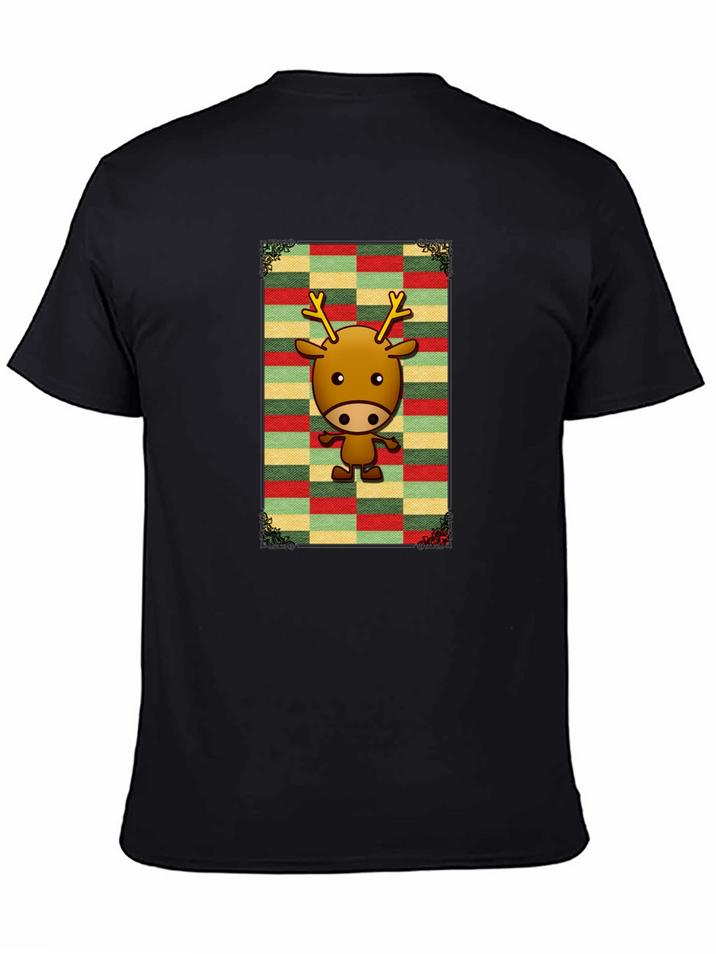 Festive Reindeer Graphic Tee - Holiday Style
