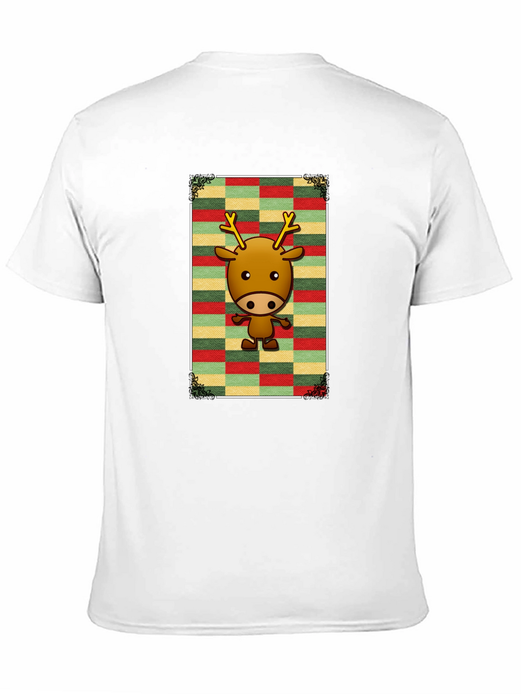 Festive Reindeer Graphic Tee - Holiday Style