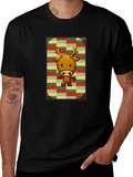 Festive Reindeer Graphic Tee - Holiday Style