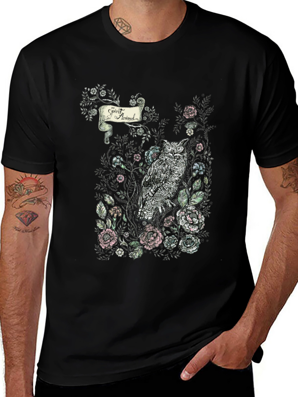 Owl Spirit Animal Graphic T-Shirt | Stylish Nature Tee