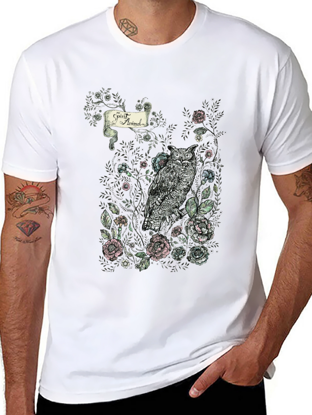 Owl Spirit Animal Graphic T-Shirt | Stylish Nature Tee