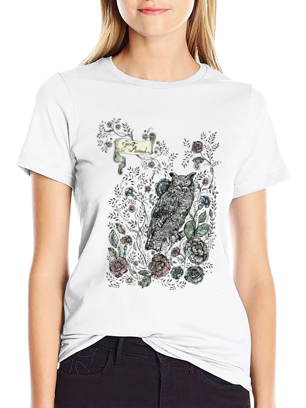 Owl Spirit Animal Graphic T-Shirt | Stylish Nature Tee