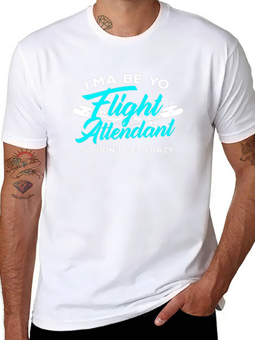 Flight Attendant T-Shirt - Funny Crew Tee