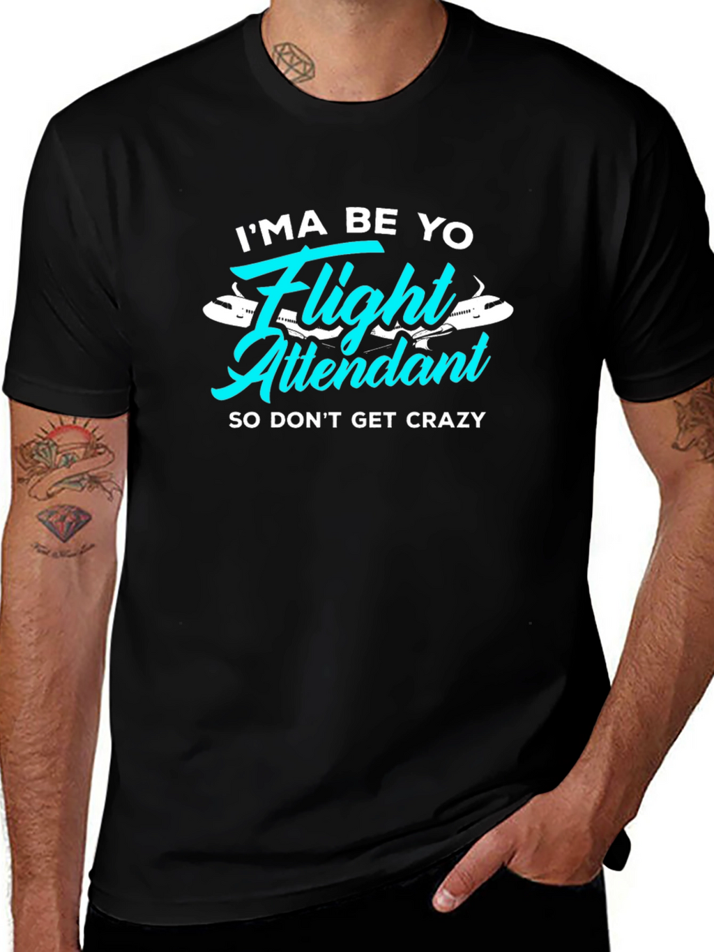 Flight Attendant T-Shirt - Funny Crew Tee