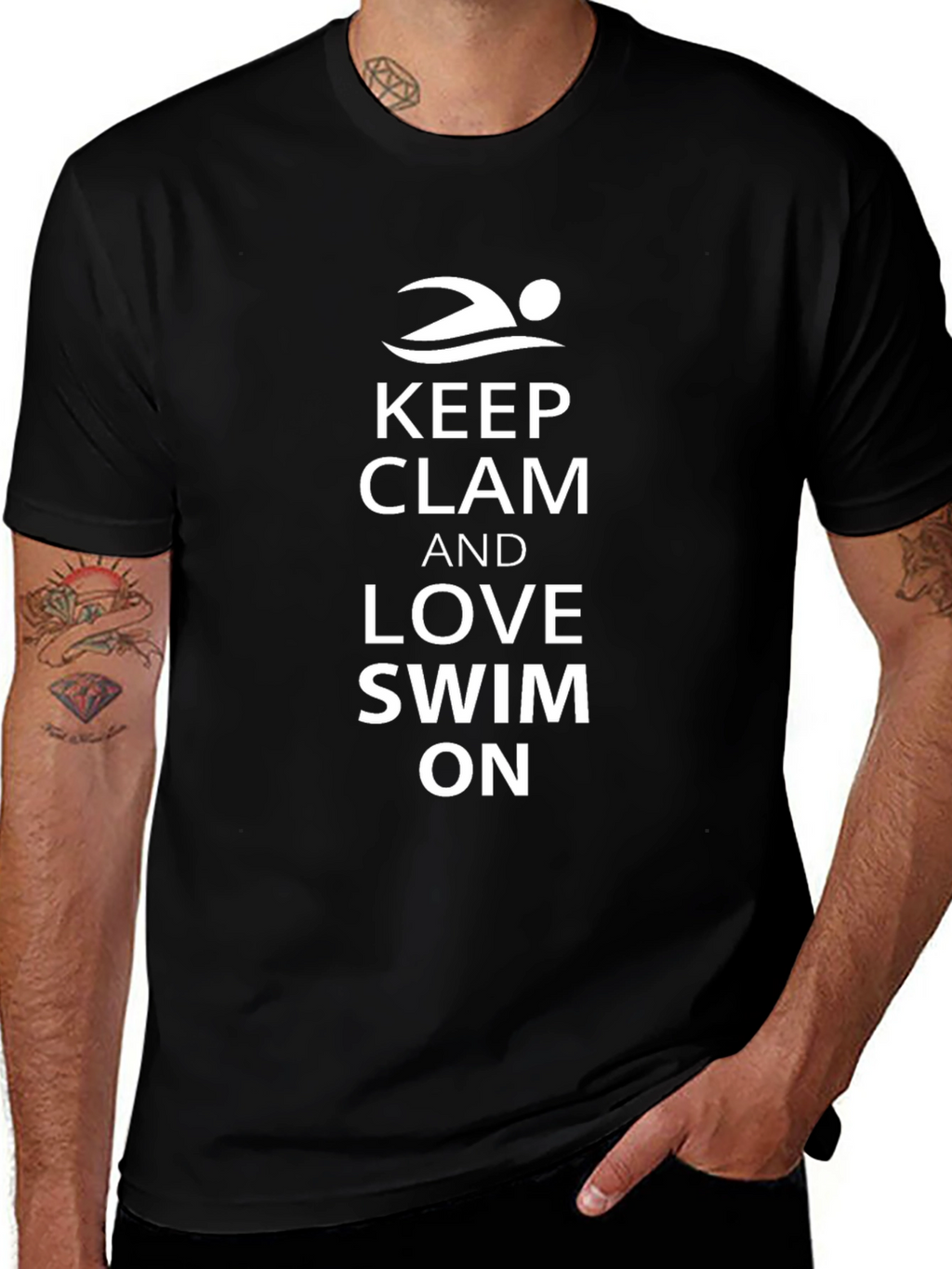 Keep Clam & Love Swim On T-Shirt