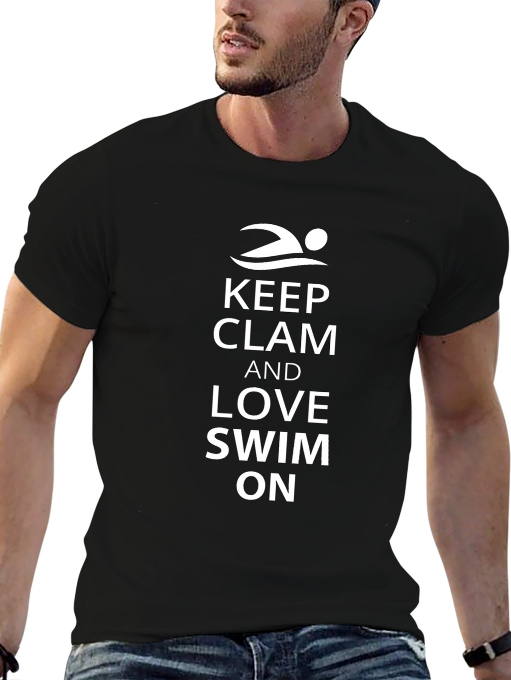 Keep Clam & Love Swim On T-Shirt