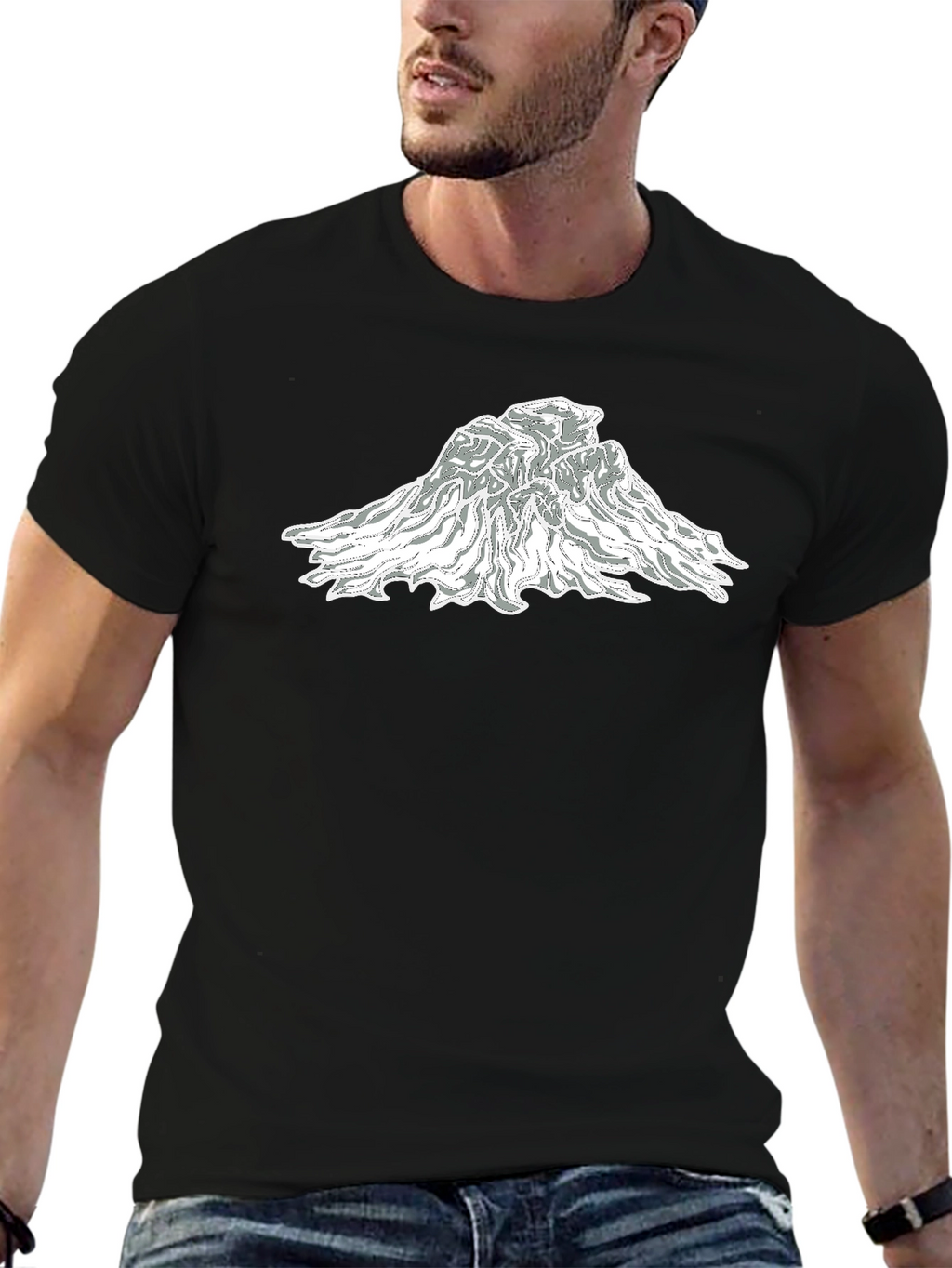 Mountain Graphic Black T-Shirt