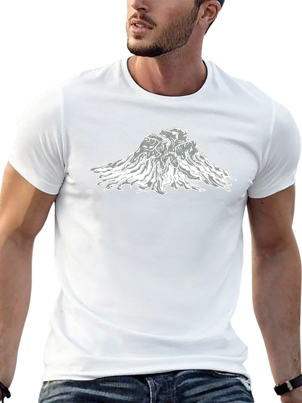 Mountain Graphic Black T-Shirt