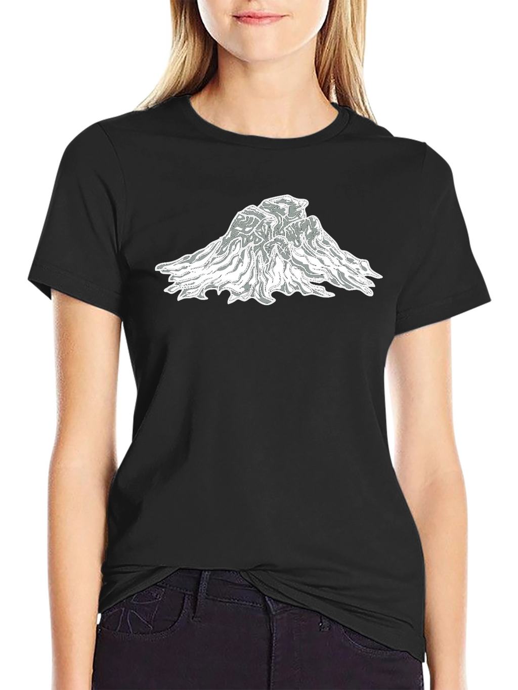 Mountain Graphic Black T-Shirt