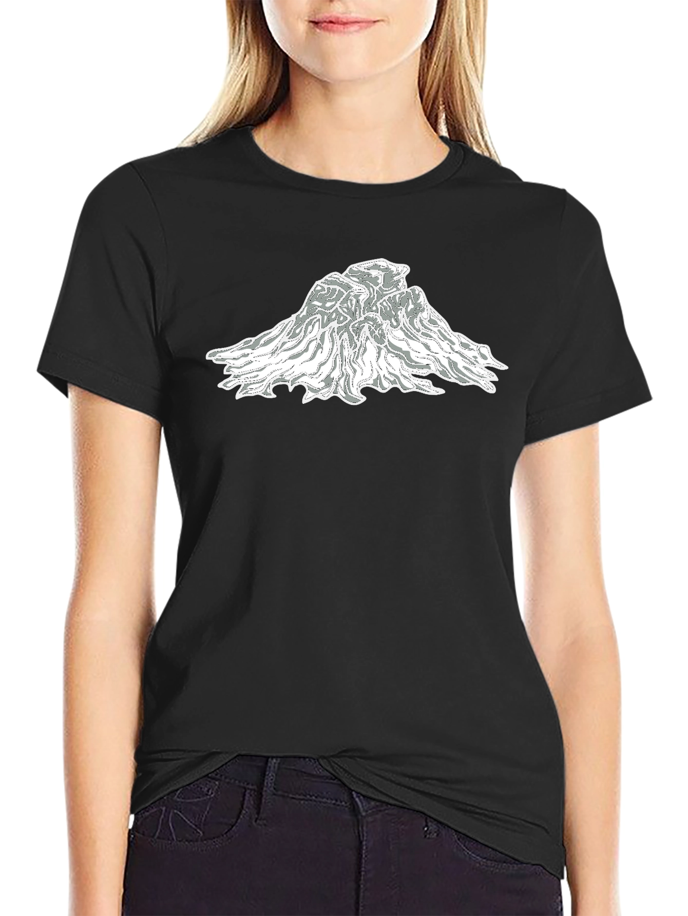Mountain Graphic Black T-Shirt