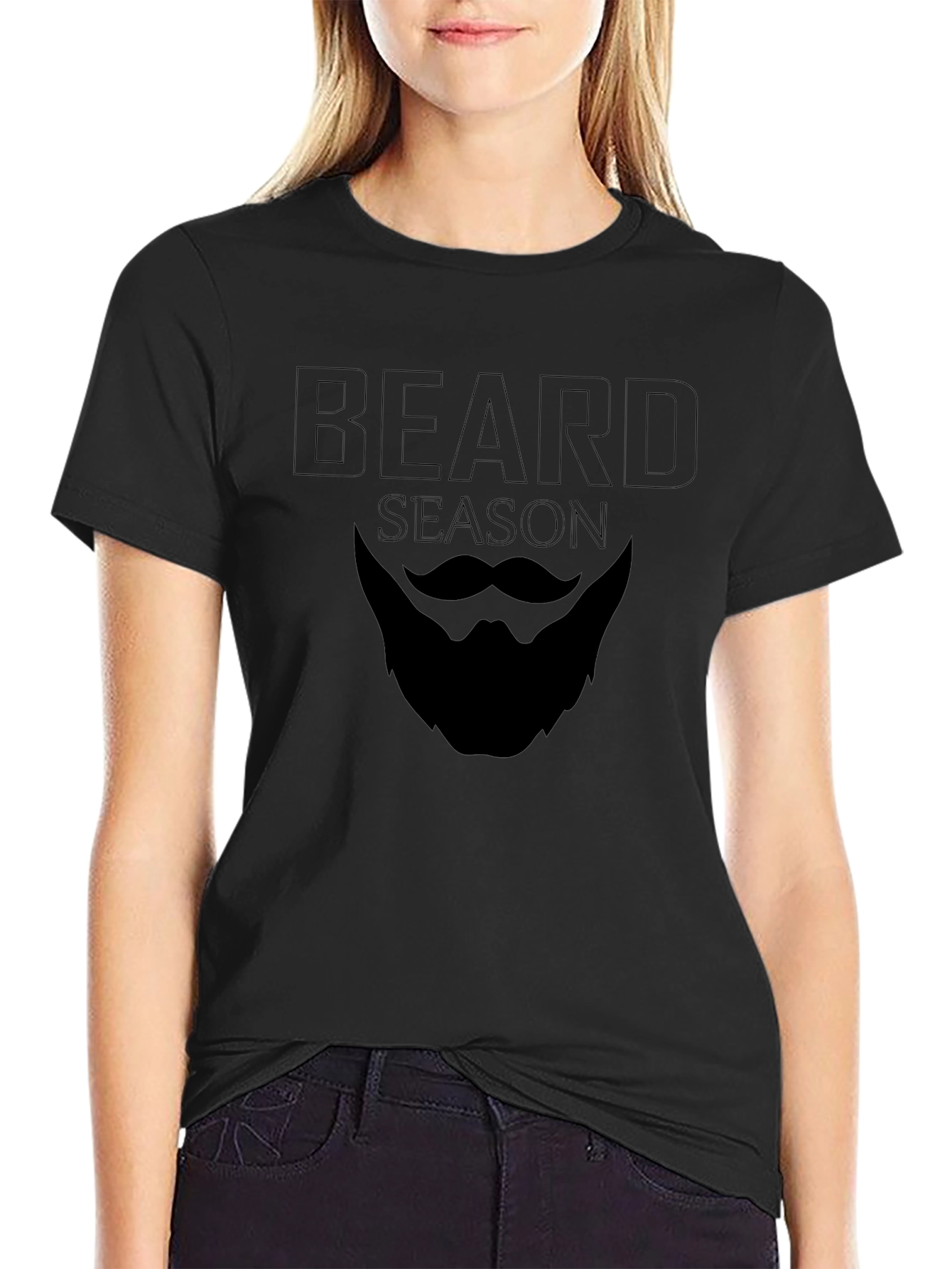 Beard Season Graphic T-Shirt - Mens Short Sleeve Crew Neck Tee