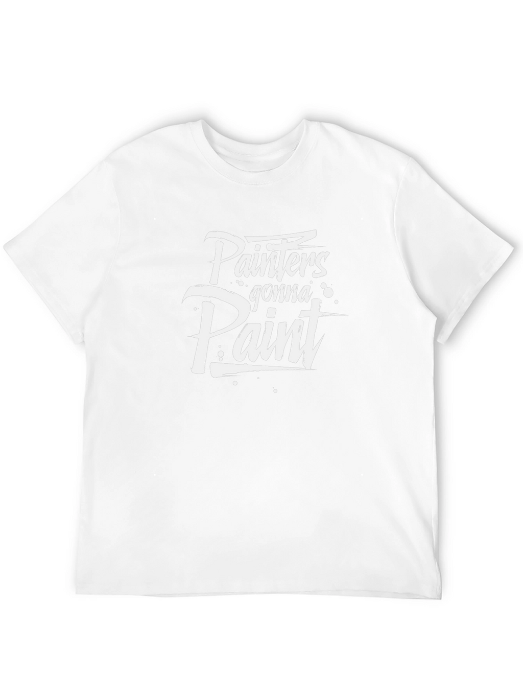 Painters Gonna Paint Black Cotton T-Shirt