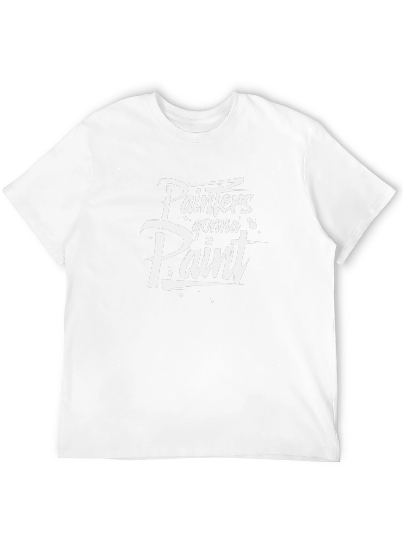 Painters Gonna Paint Black Cotton T-Shirt