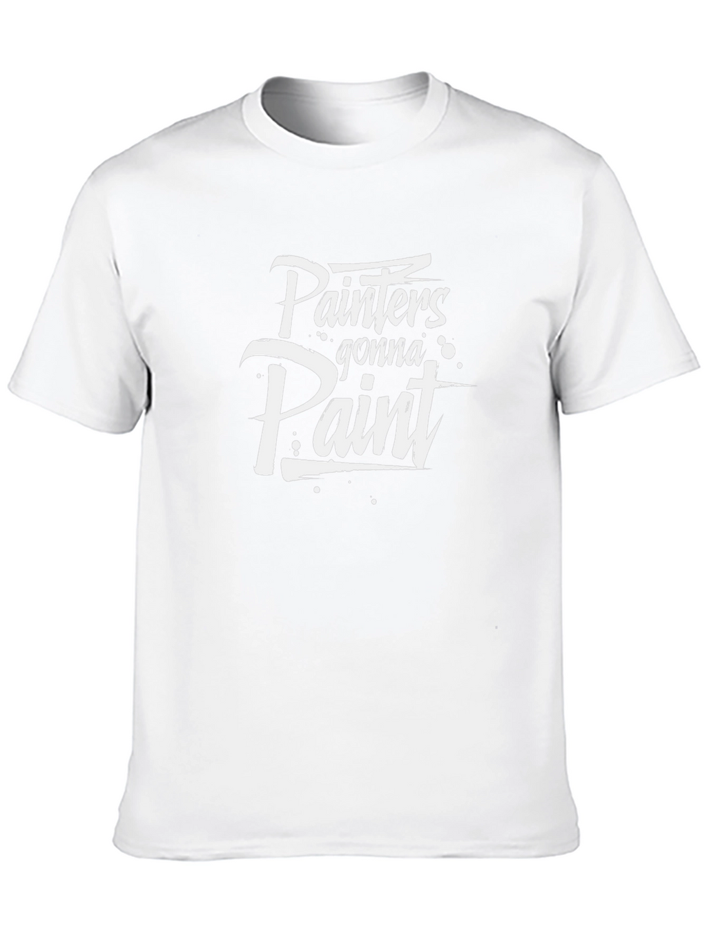 Painters Gonna Paint Black Cotton T-Shirt