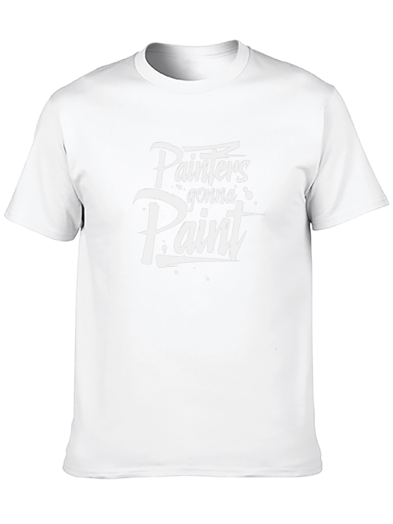 Painters Gonna Paint Black Cotton T-Shirt