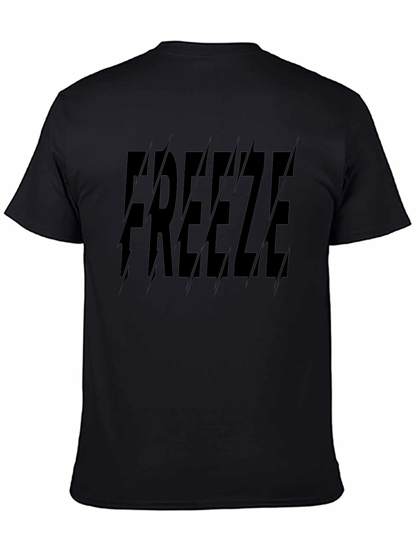 Freeze Graphic Print T-Shirt - Stylish Black Tee