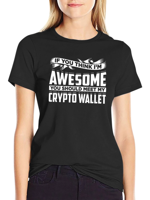 Awesome Crypto Wallet T-Shirt - Bitcoin Investor Tee