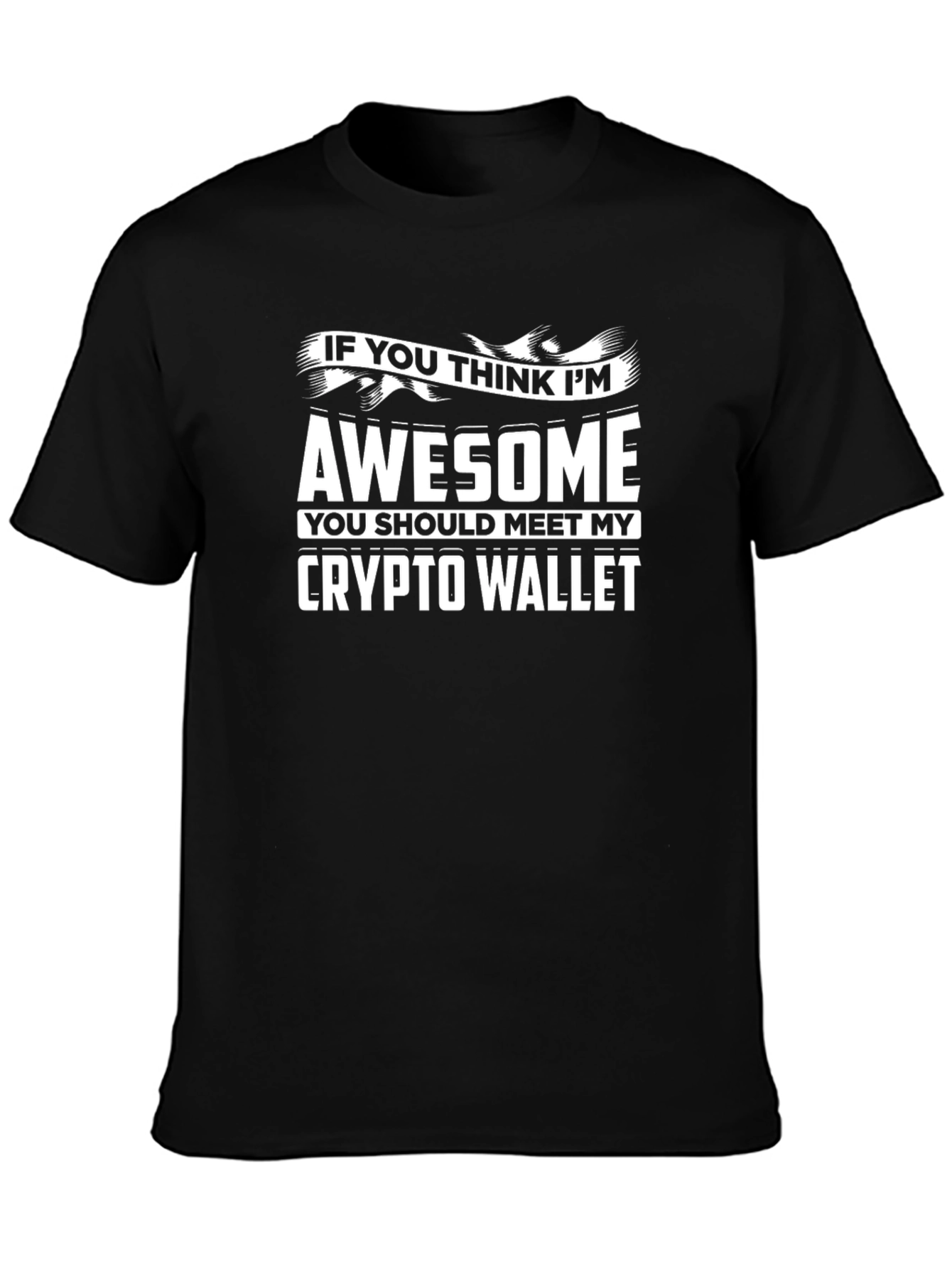 Awesome Crypto Wallet T-Shirt - Bitcoin Investor Tee
