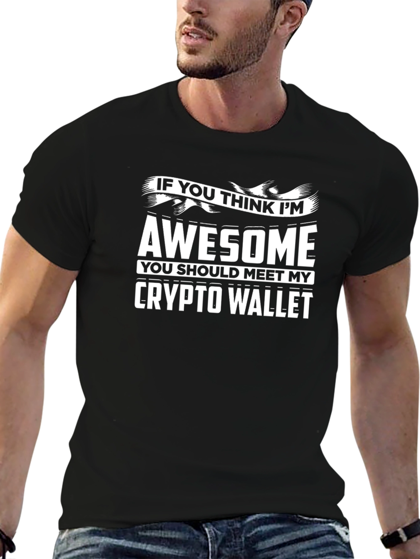 Awesome Crypto Wallet T-Shirt - Bitcoin Investor Tee