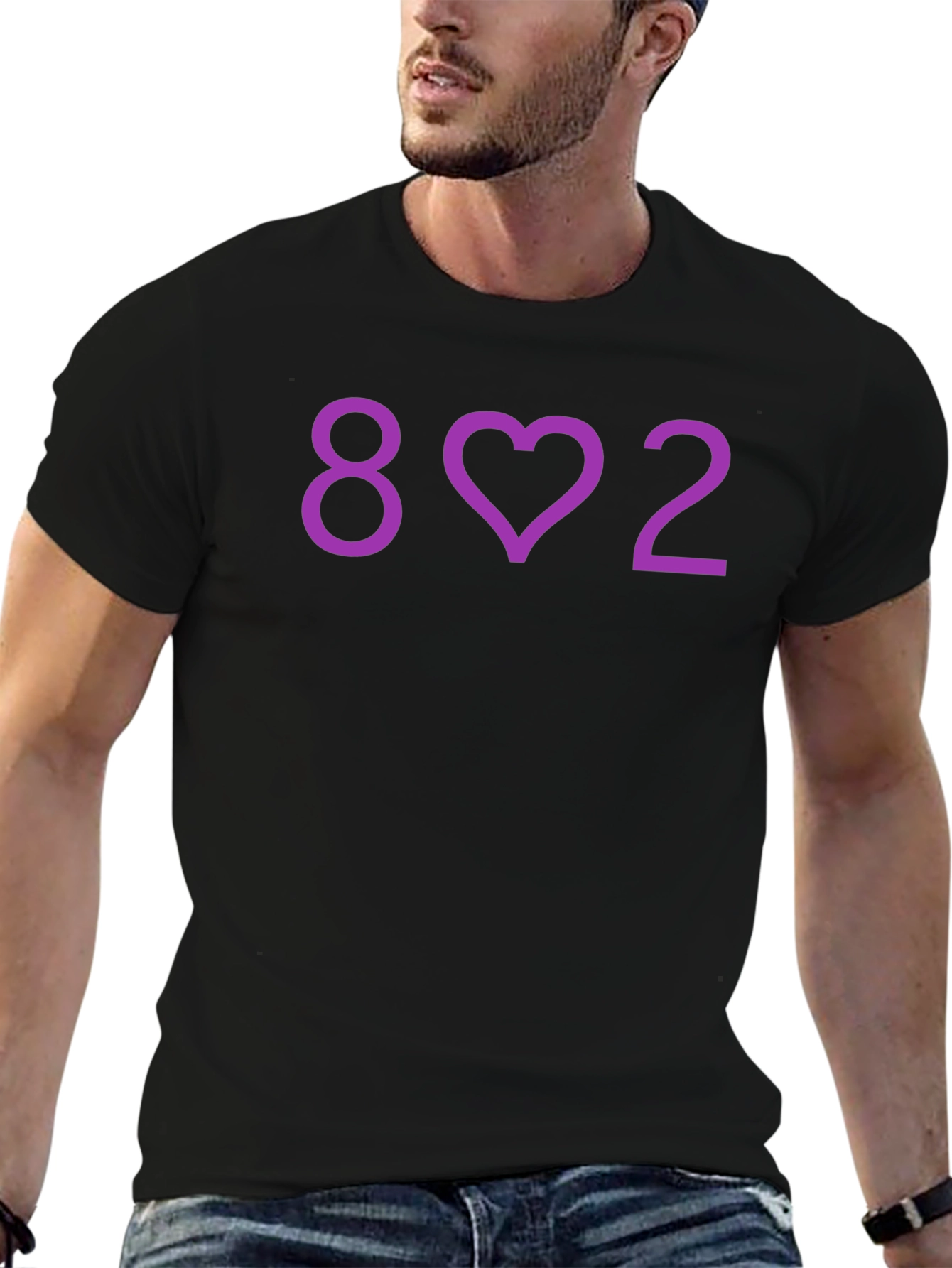 8 Love 2 Black T-Shirt