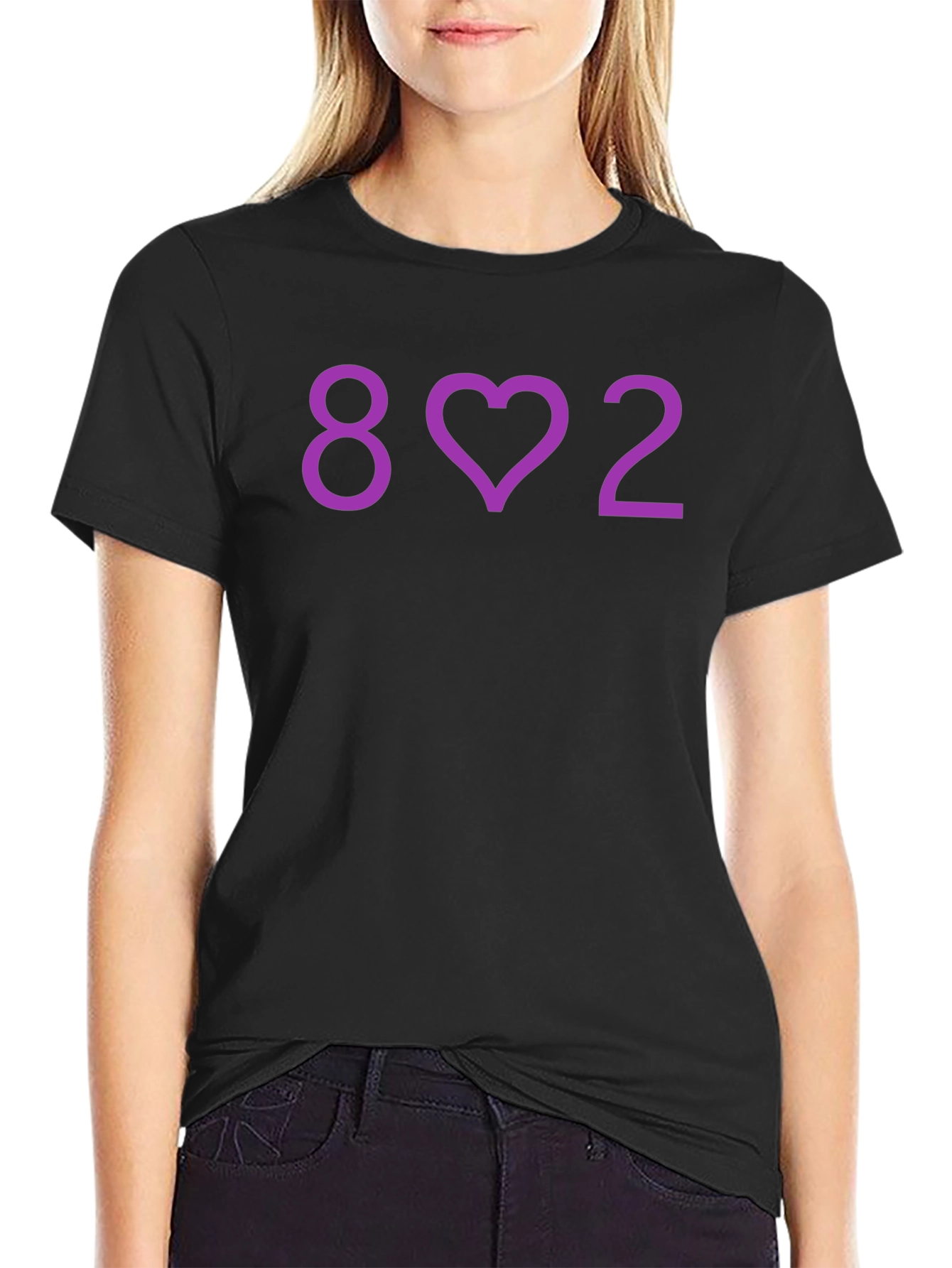 8 Love 2 Black T-Shirt