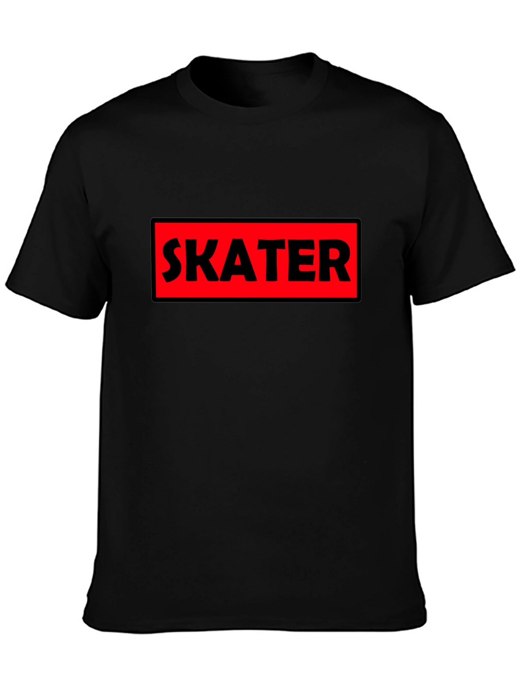Skater Graphic Tee - Bold Red Box Design