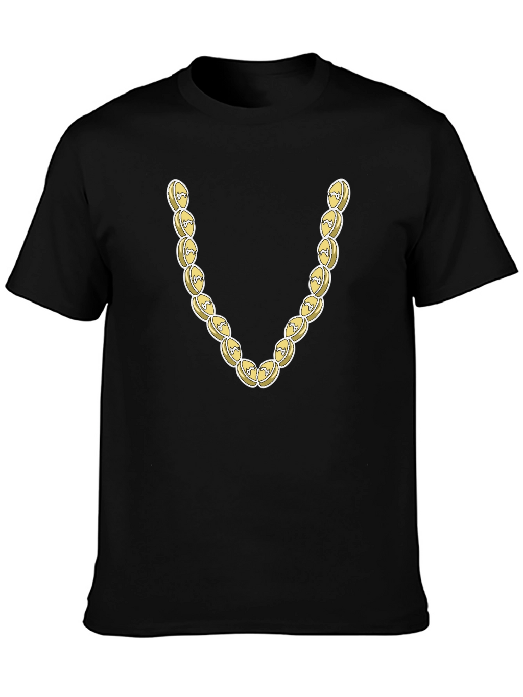 Novelty Gold Chain Graphic T-Shirt