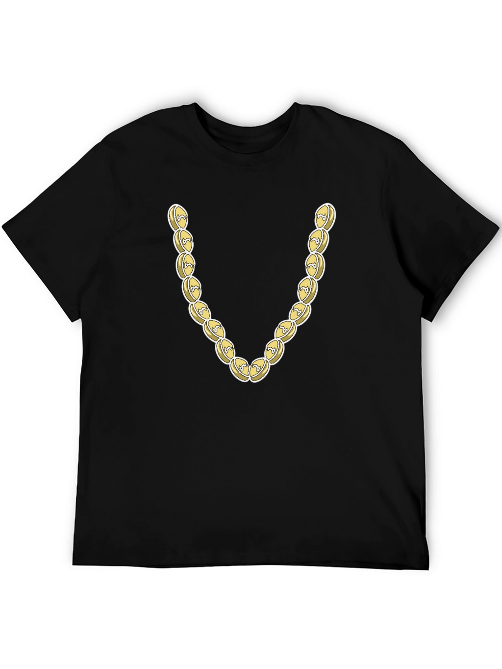 Novelty Gold Chain Graphic T-Shirt