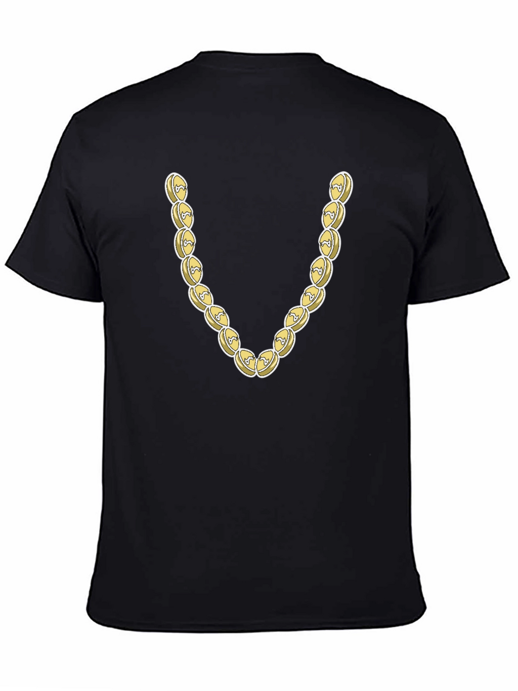 Novelty Gold Chain Graphic T-Shirt