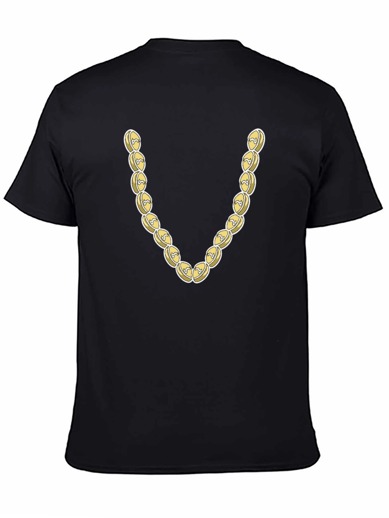Novelty Gold Chain Graphic T-Shirt