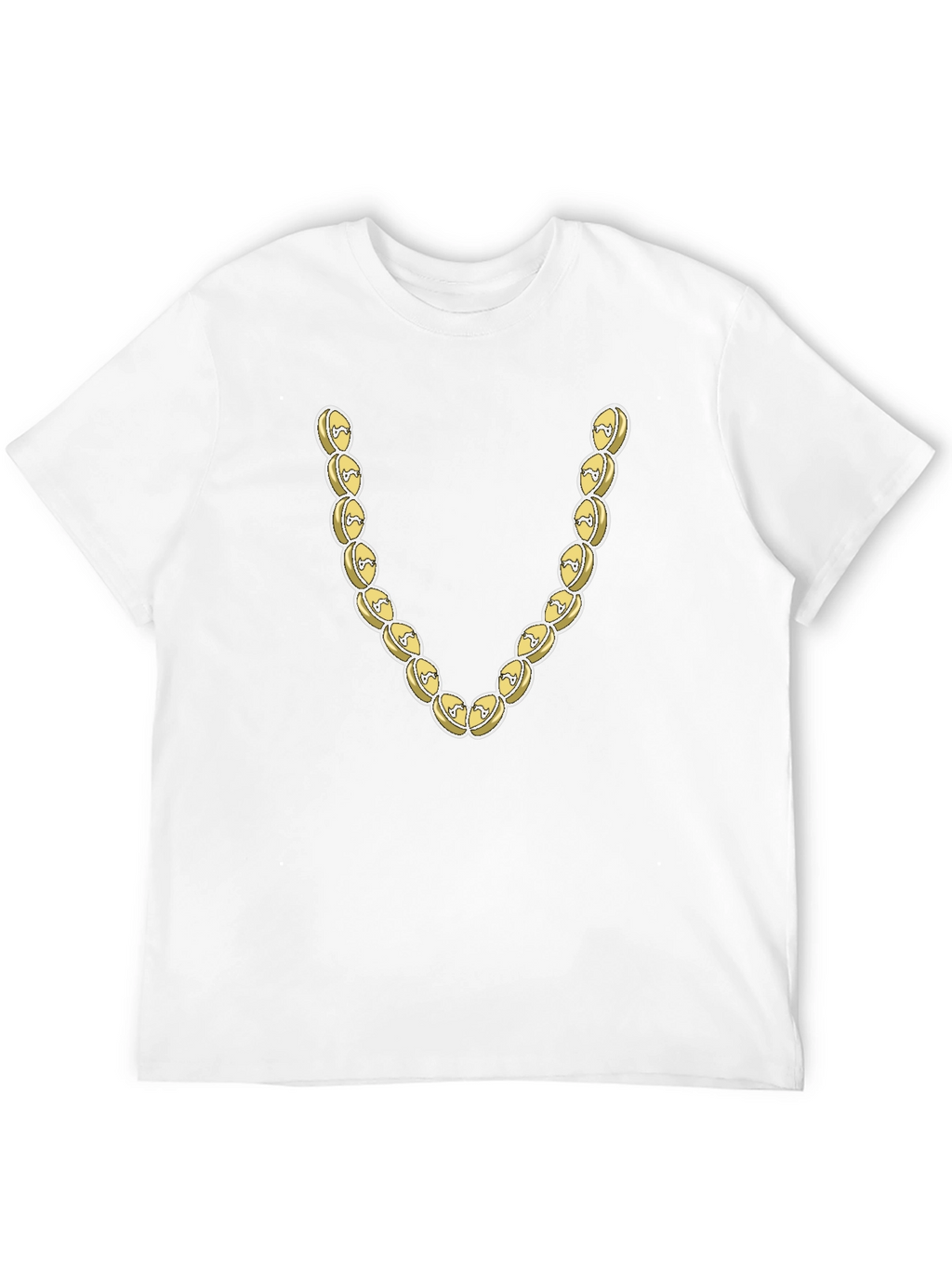 Novelty Gold Chain Graphic T-Shirt