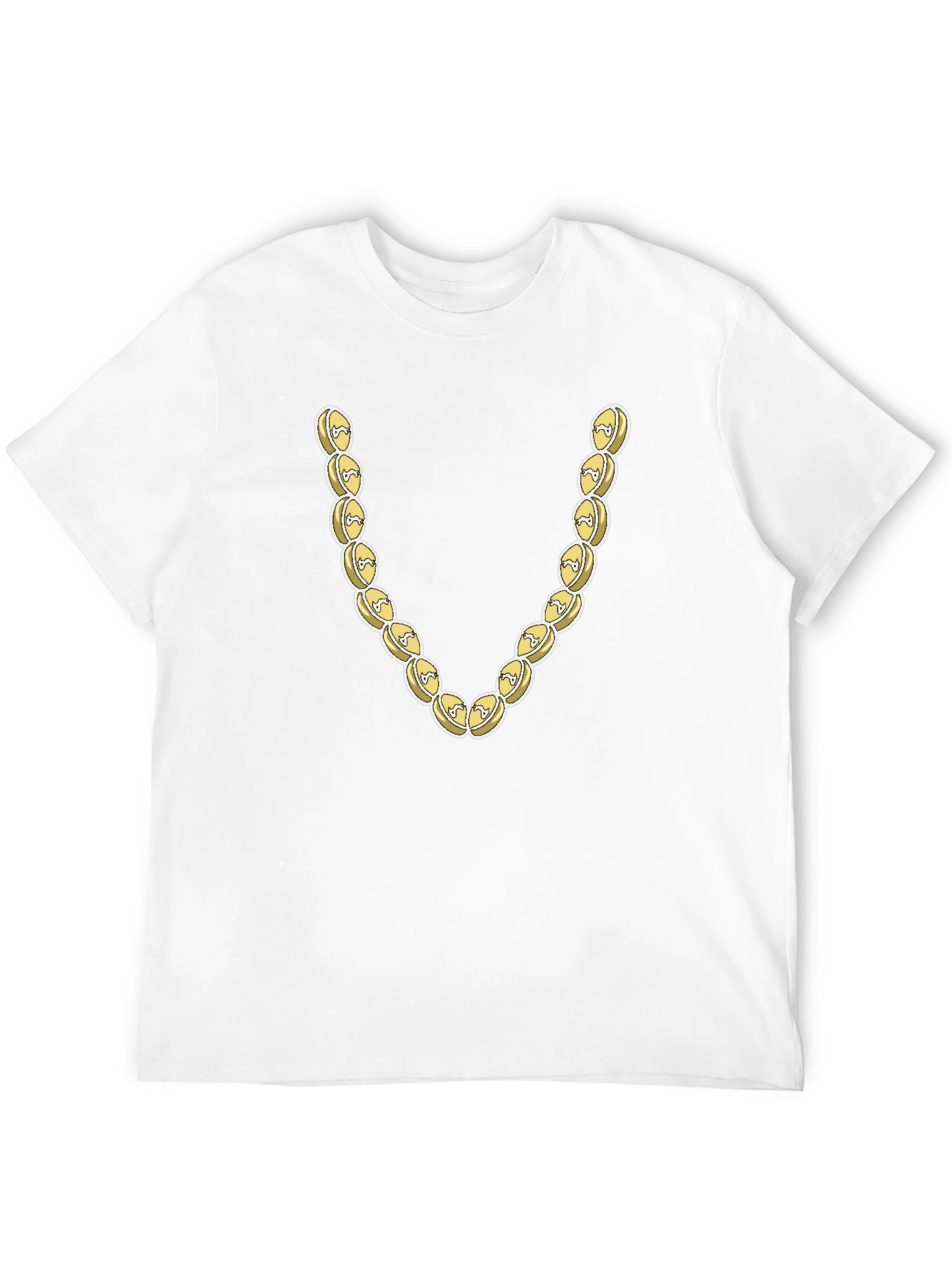 Novelty Gold Chain Graphic T-Shirt
