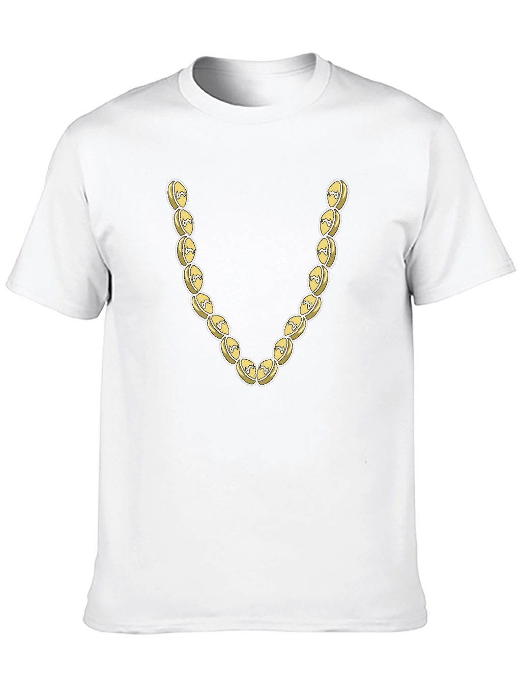Novelty Gold Chain Graphic T-Shirt
