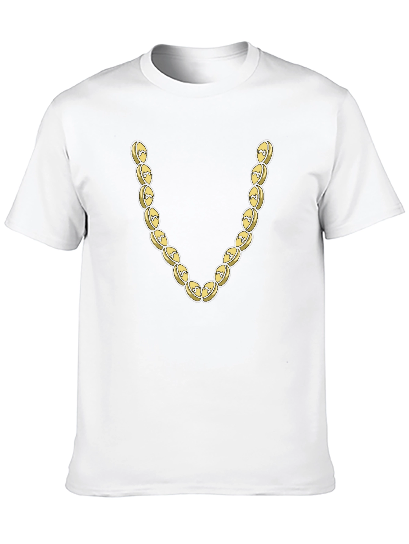 Novelty Gold Chain Graphic T-Shirt