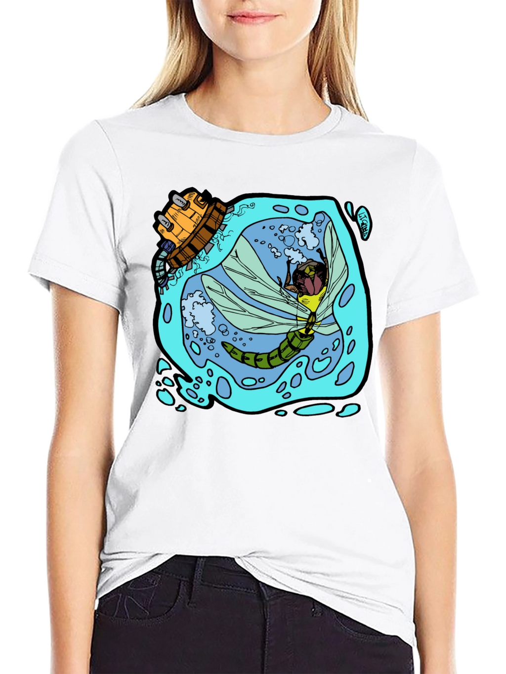 Dragonfly & Submarine Graphic Tee