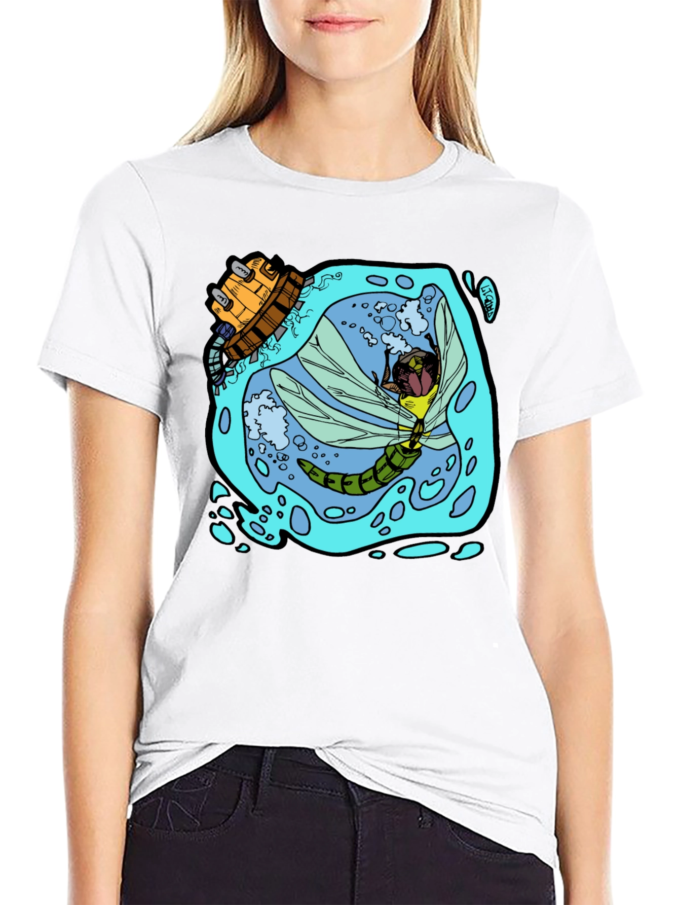 Dragonfly & Submarine Graphic Tee