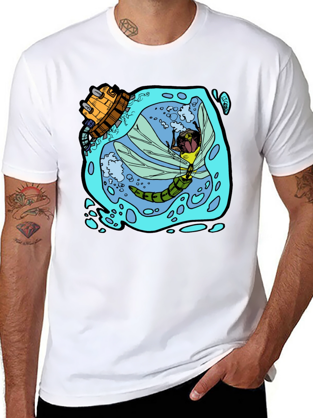 Dragonfly & Submarine Graphic Tee