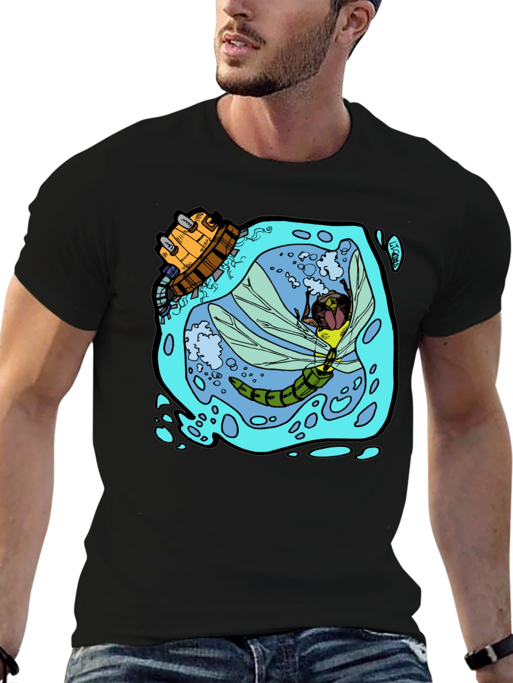 Dragonfly & Submarine Graphic Tee