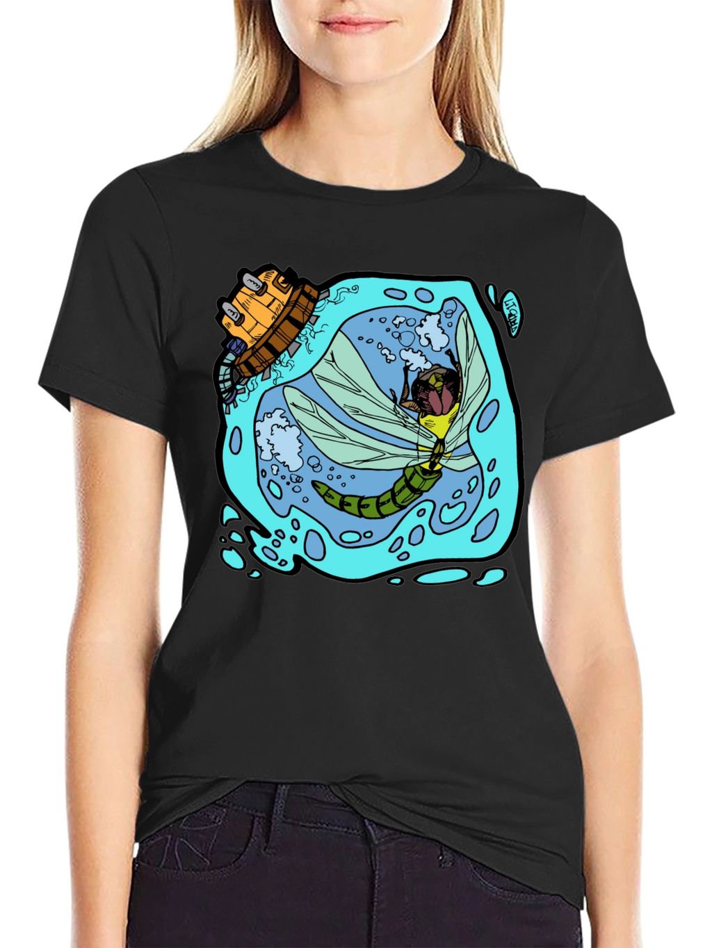 Dragonfly & Submarine Graphic Tee