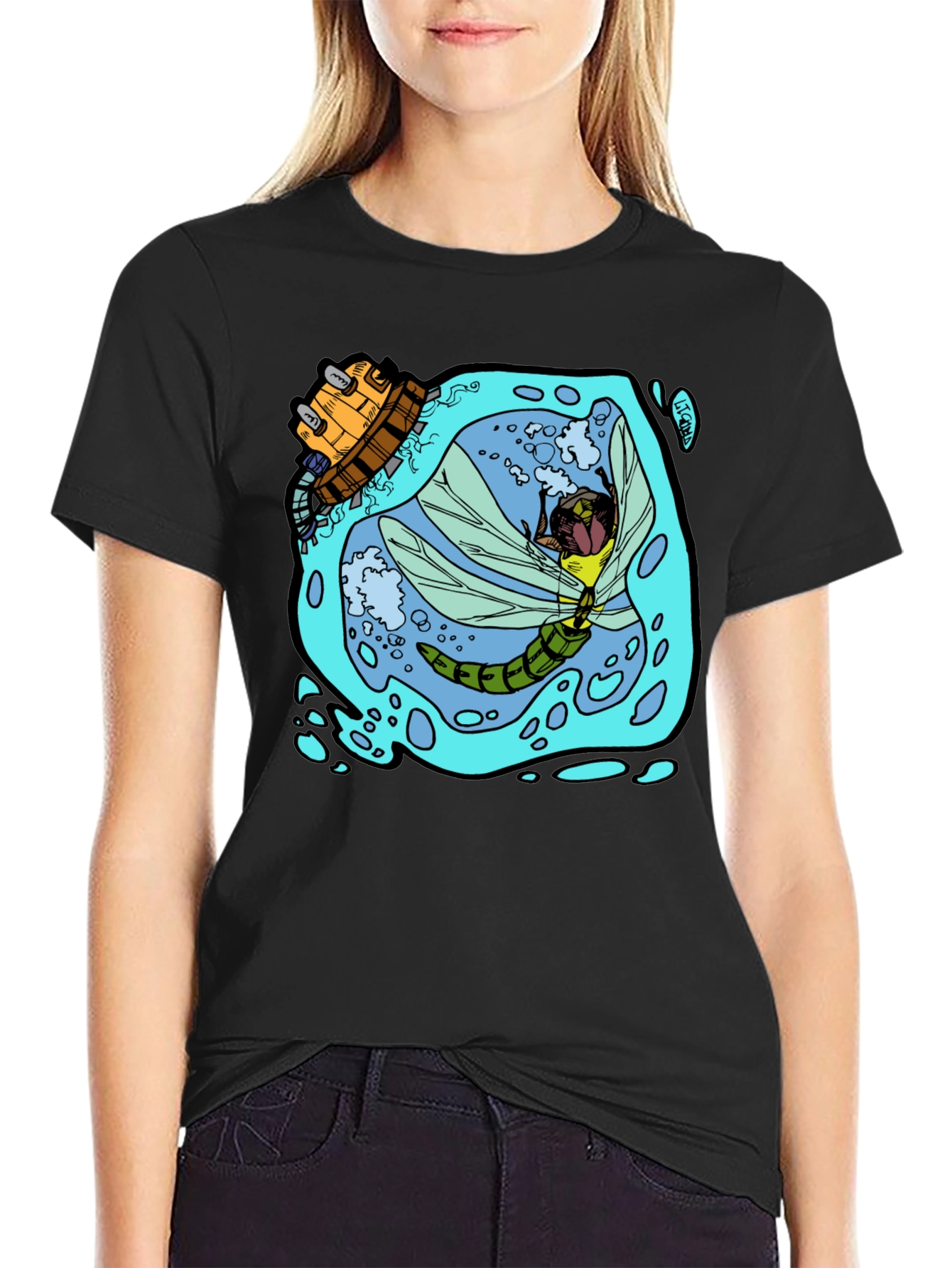 Dragonfly & Submarine Graphic Tee