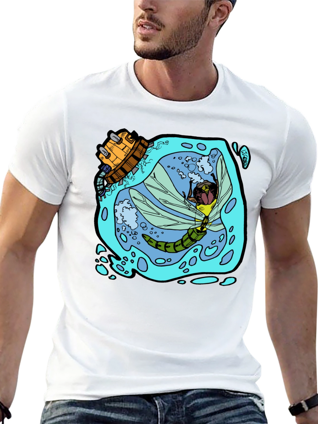 Dragonfly & Submarine Graphic Tee